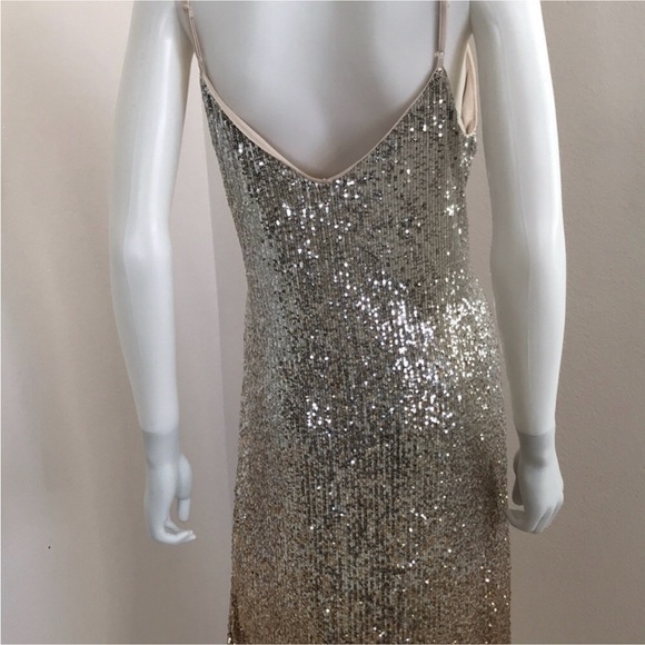 Chelsea & Violet L silver and gold sequin dress size L party dress - Picture 9 of 13